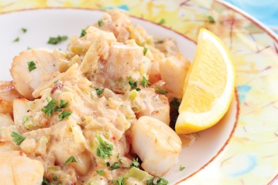 Scallop, Lobster and ?Potato Casserole 